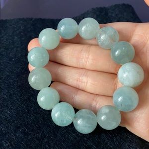 Aquamarine crystal bracelet